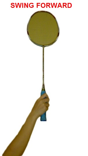 badminton straight drop shot