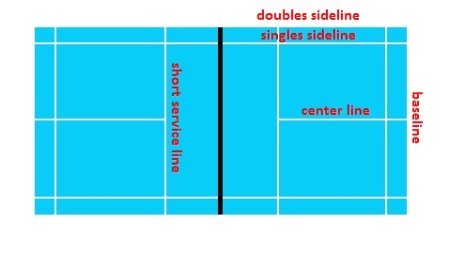 some lines on badminton